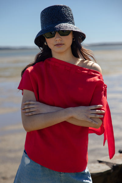 RAY LINEN TOP