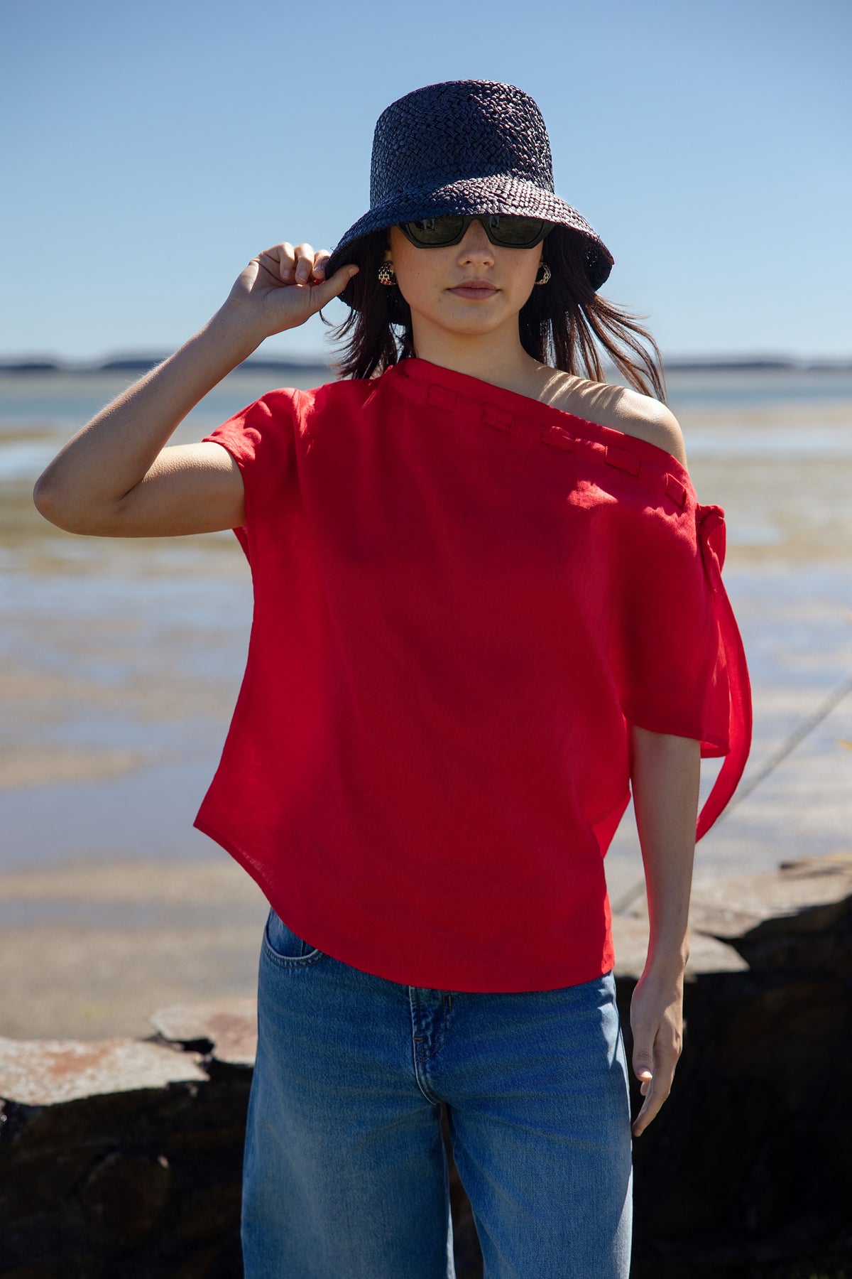 RAY LINEN TOP