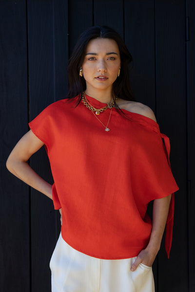 RAY LINEN TOP