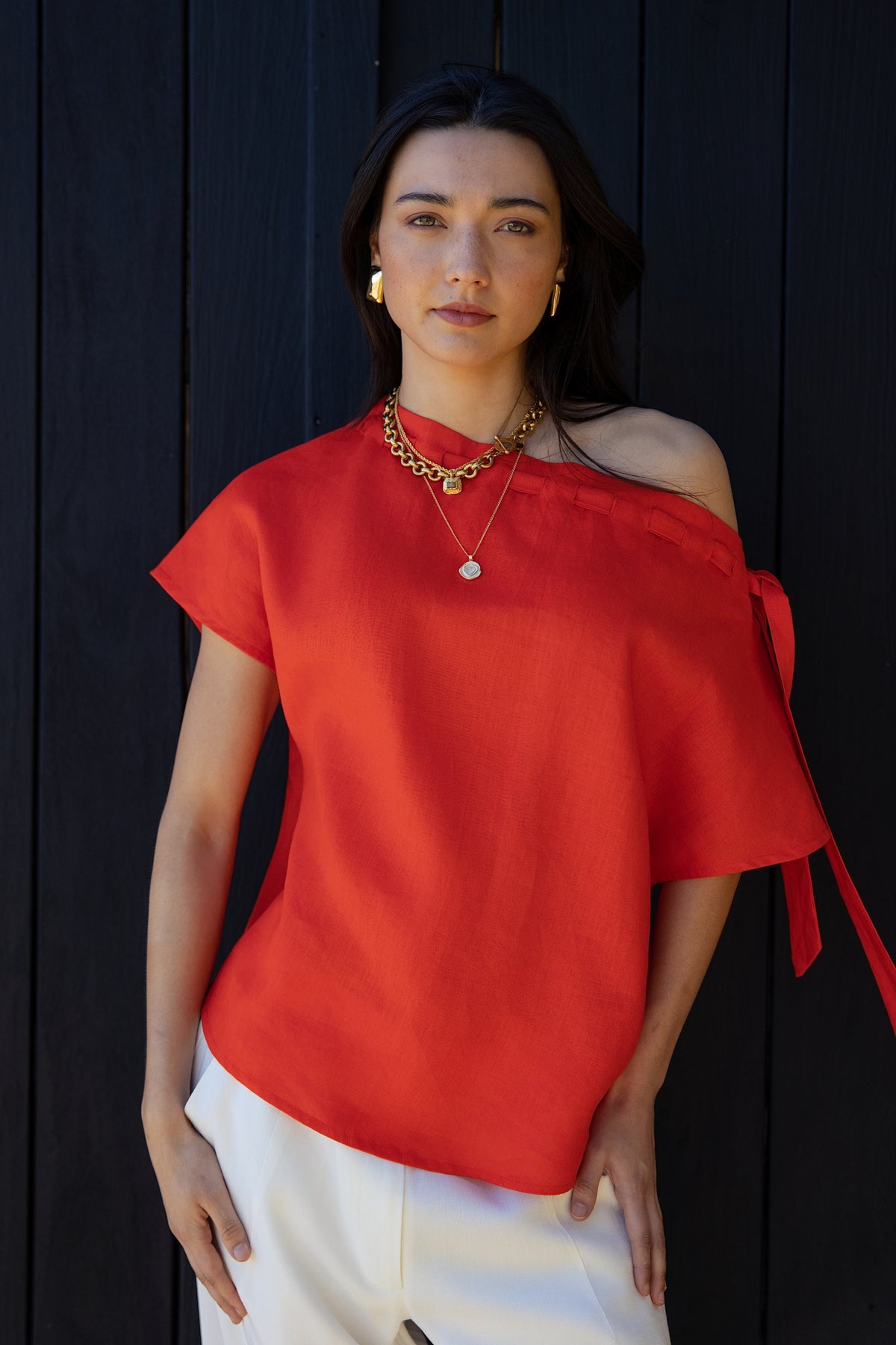 RAY LINEN TOP