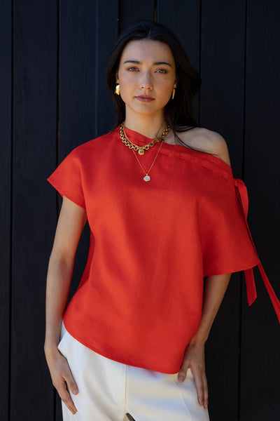 RAY LINEN TOP