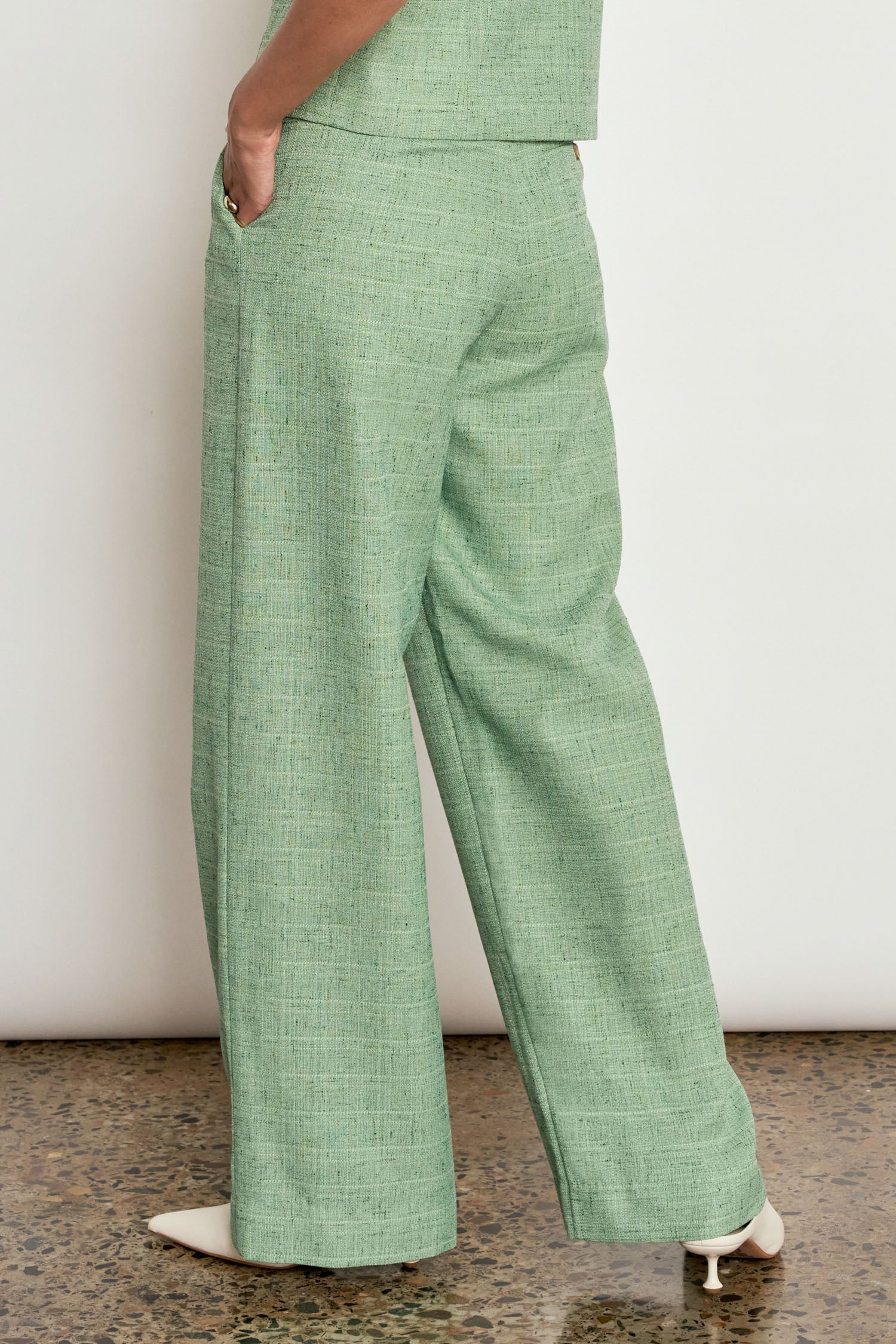 ZOE KRATZMANN DRIFTLINE PANT POLYESTER PANT GREEN APPLE TROUSER