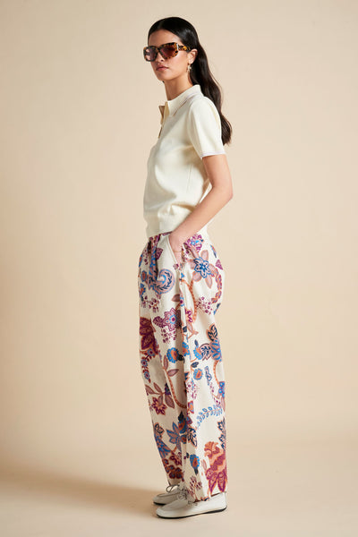 AVANTE PANTS CREAM FLORAL