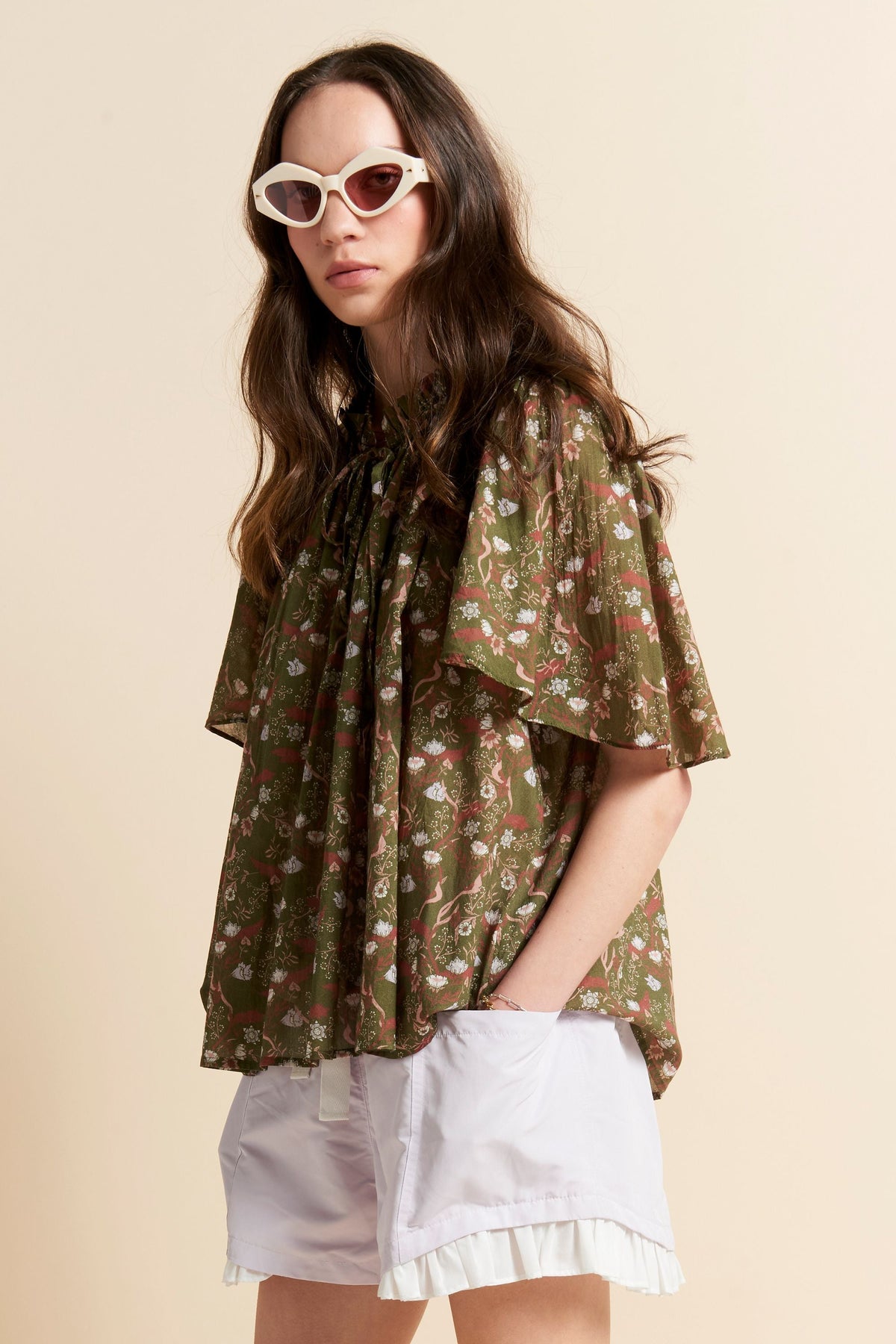 AGNES BLOUSE OLIVE