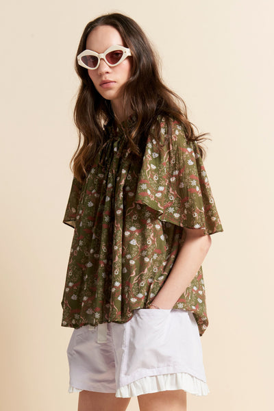 AGNES BLOUSE OLIVE