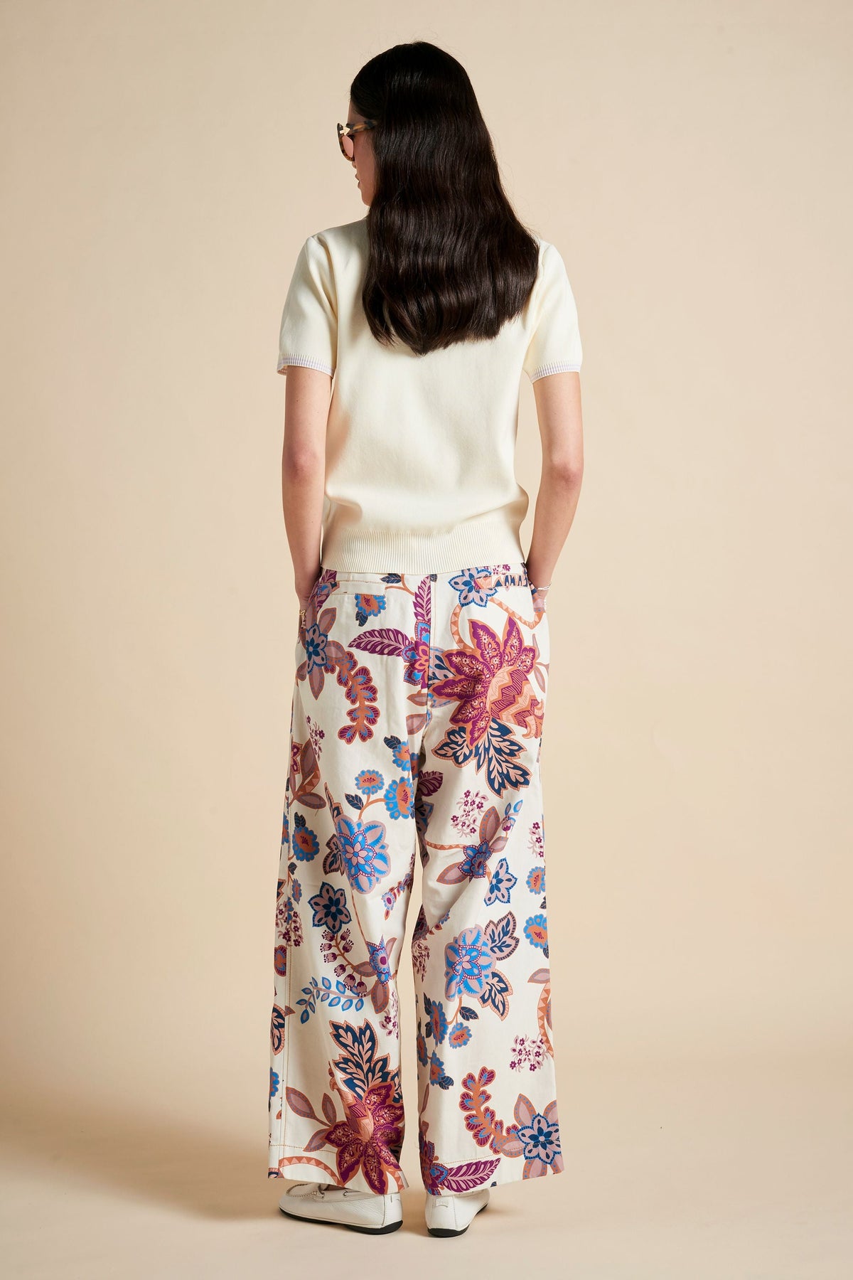AVANTE PANTS CREAM FLORAL