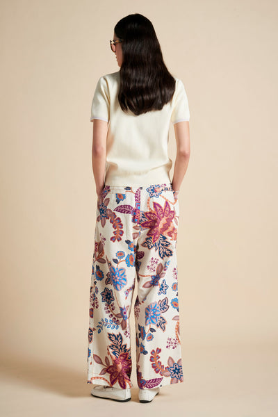 AVANTE PANTS CREAM FLORAL