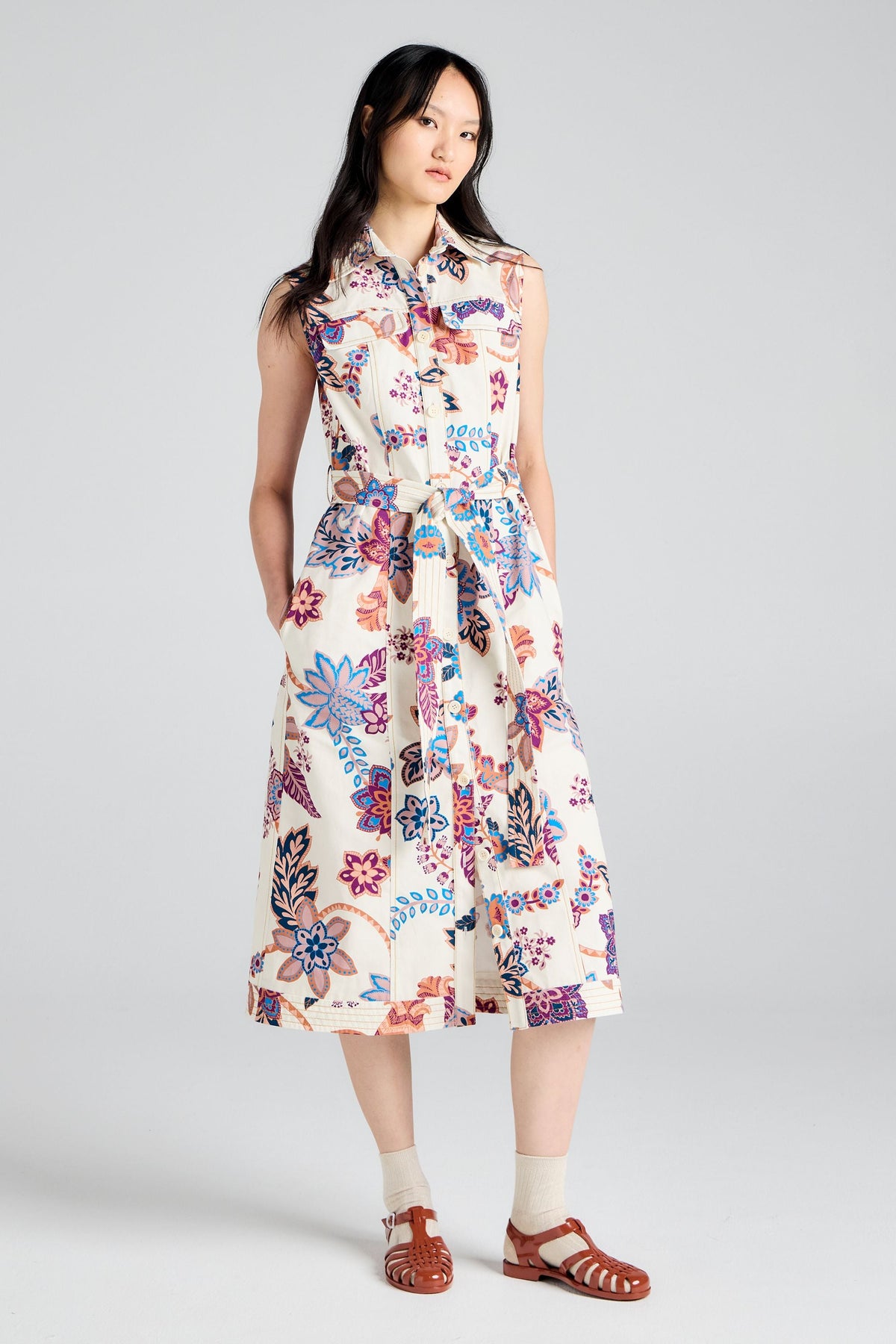 ODETTE DRESS CREAM FLORAL