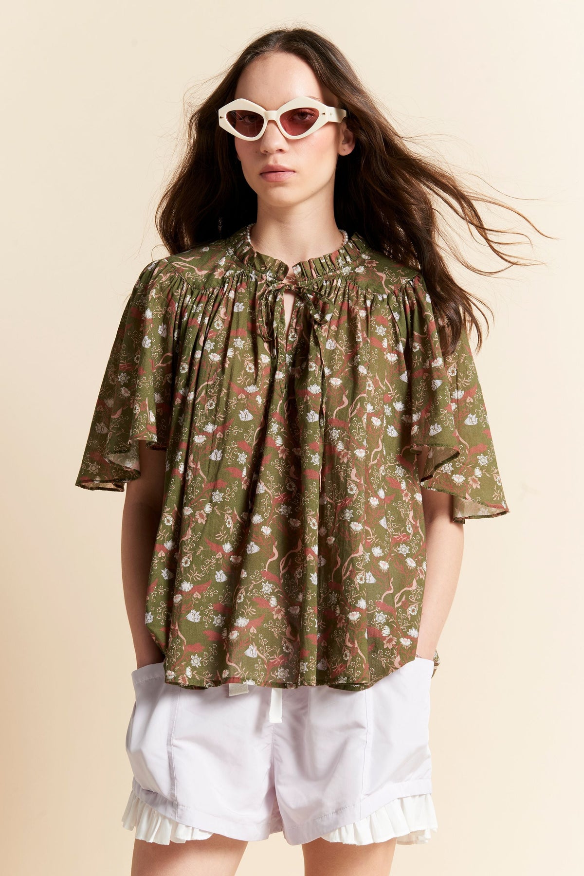 AGNES BLOUSE OLIVE