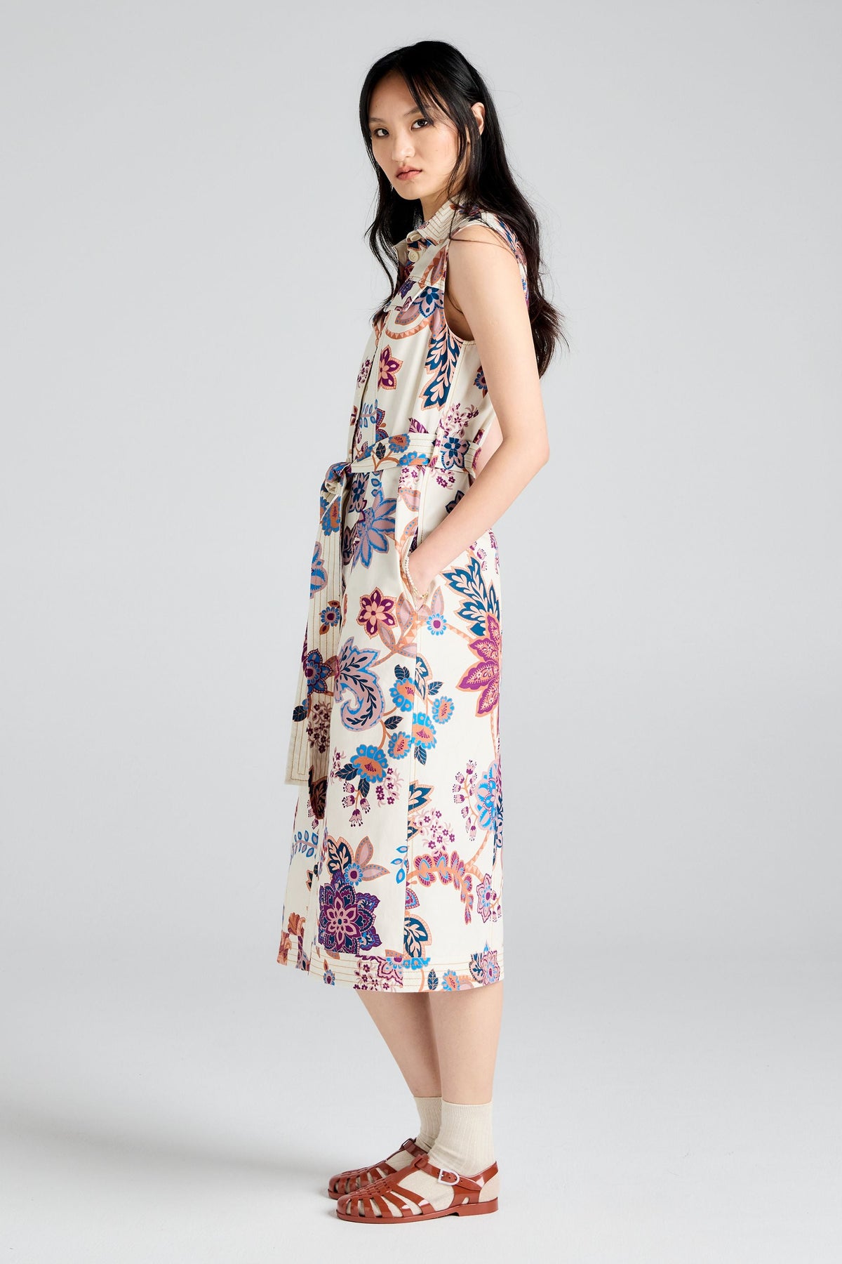 ODETTE DRESS CREAM FLORAL