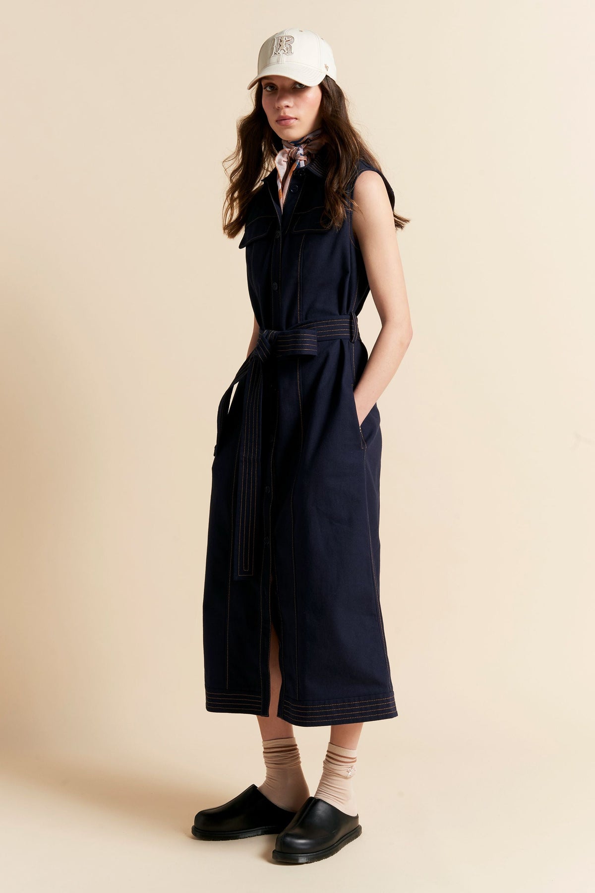 ODETTE DRESS NAVY