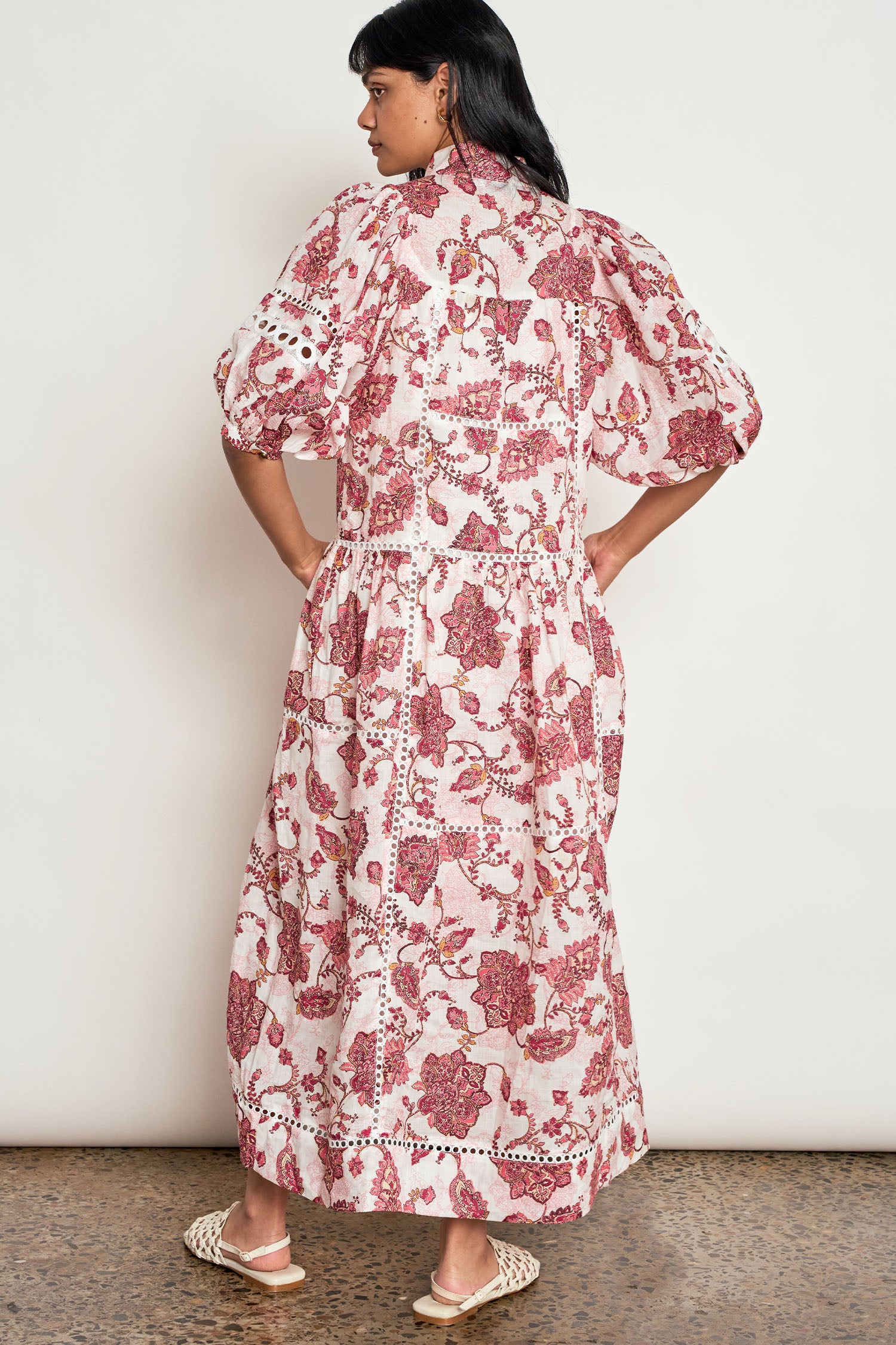 ZOE KRATZMANN FLUTTER DRESS RAMIE ROSE PAISLEY MAXI DRESS