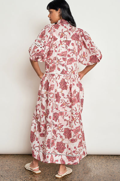 ZOE KRATZMANN FLUTTER DRESS RAMIE ROSE PAISLEY MAXI DRESS