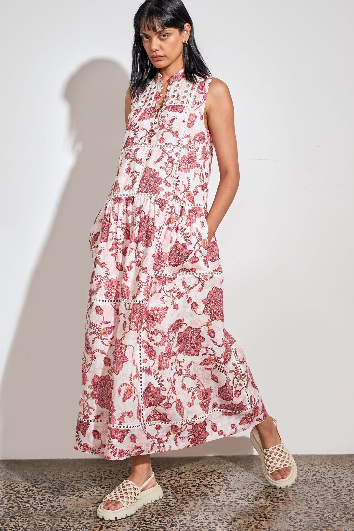 ZOE KRATZMANN LINGER DRESS RAMIE ROSE PAISLEY MAXI DRESS