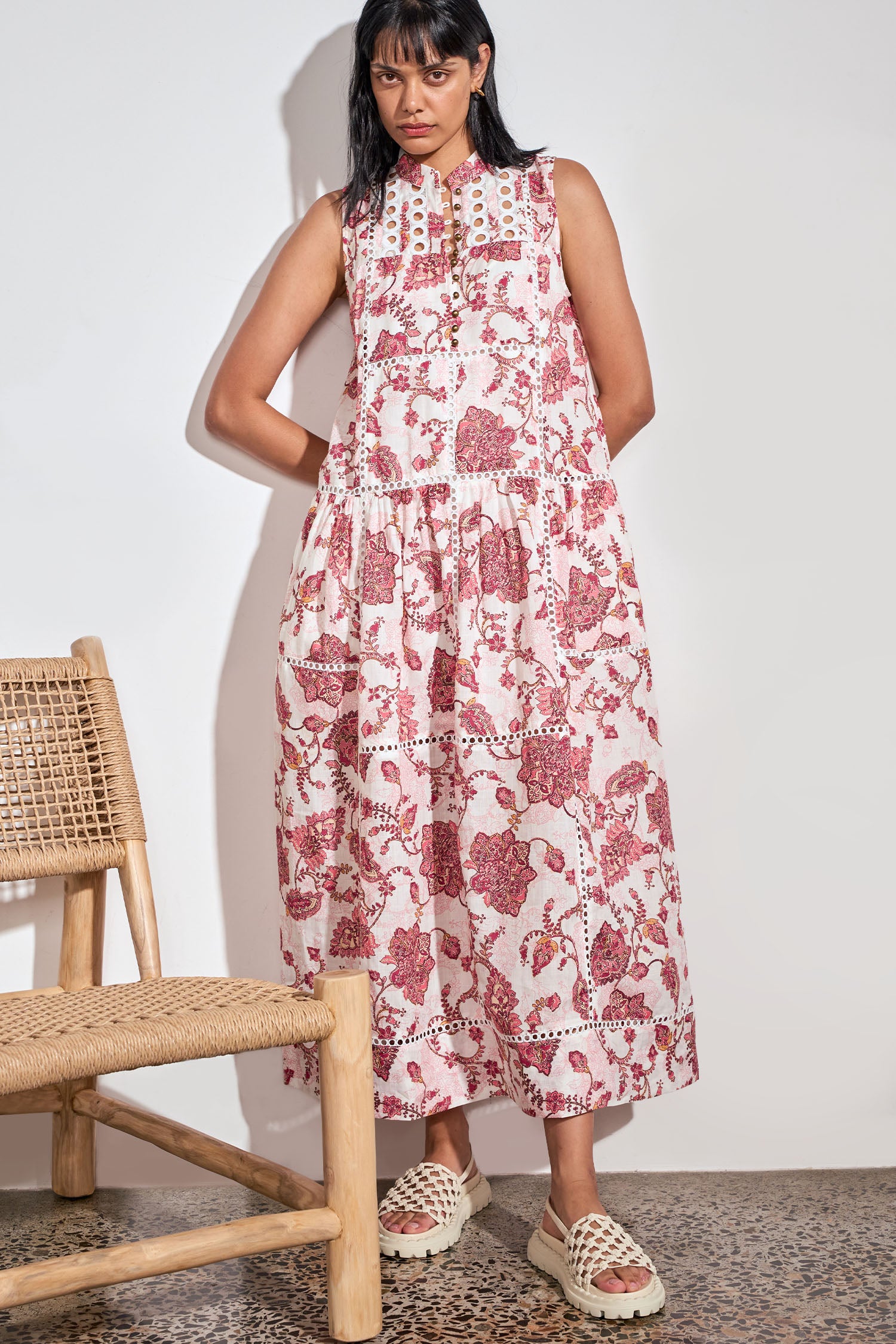 ZOE KRATZMANN LINGER DRESS RAMIE ROSE PAISLEY MAXI DRESS