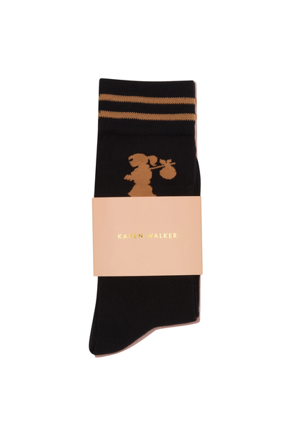 RUNAWAY GIRL SOCKS 2 PACK