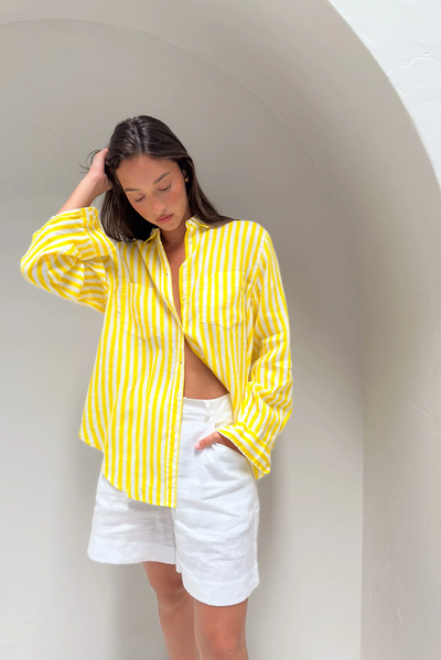 BOYFRIEND LINEN SHIRT