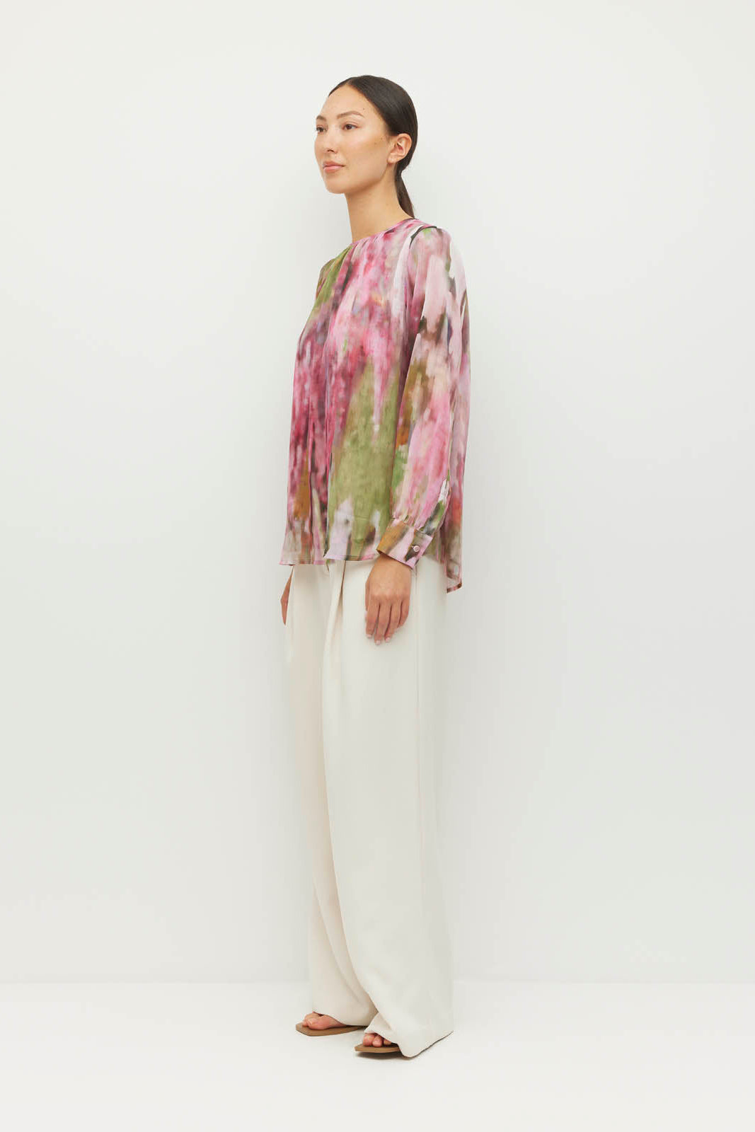 JULIETTE HOGAN ARA BLOUSE POLYESTER PINK TOP