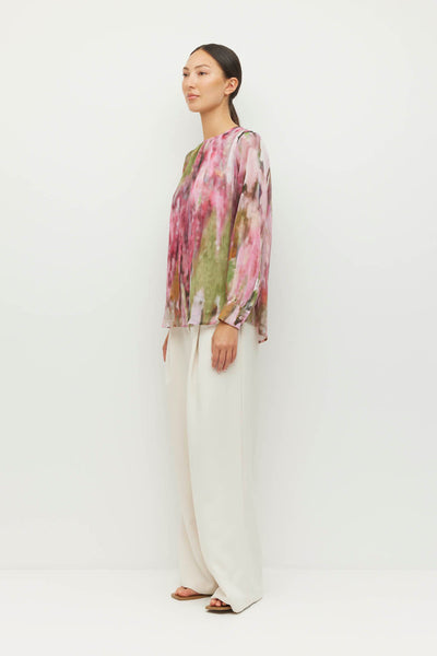 JULIETTE HOGAN ARA BLOUSE POLYESTER PINK TOP
