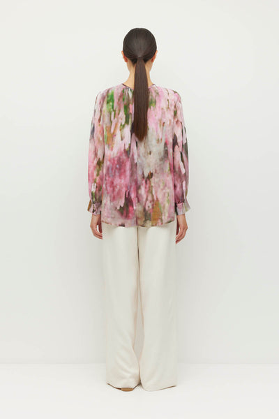 JULIETTE HOGAN ARA BLOUSE POLYESTER PINK TOP